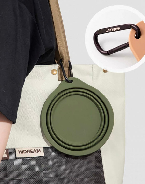 Clips easily onto your bag for hands-free convenience.