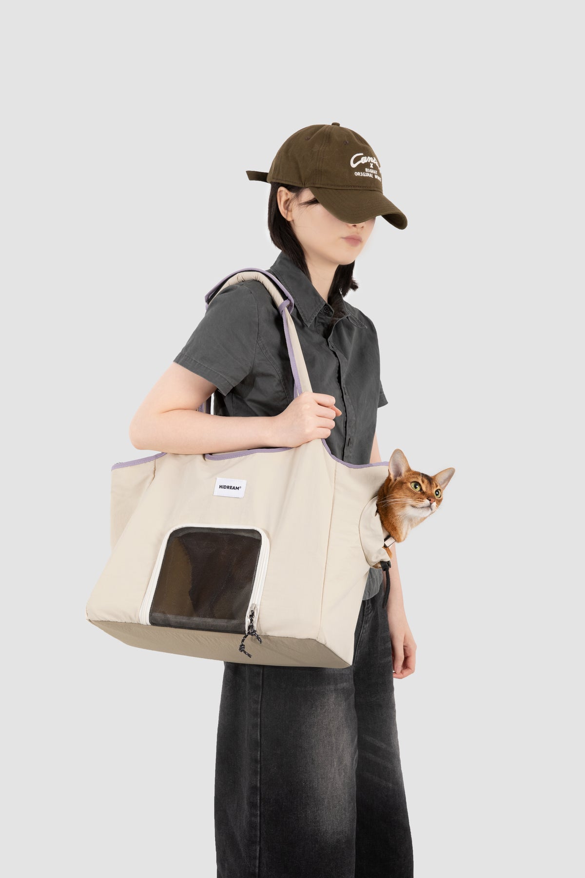 Structured Pet Tote Carrier Bag