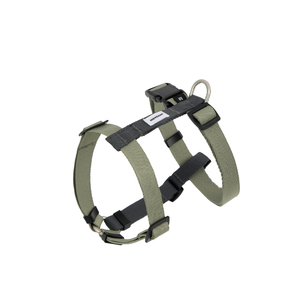 Adjustable H-style dog harness for small and medium dogs
